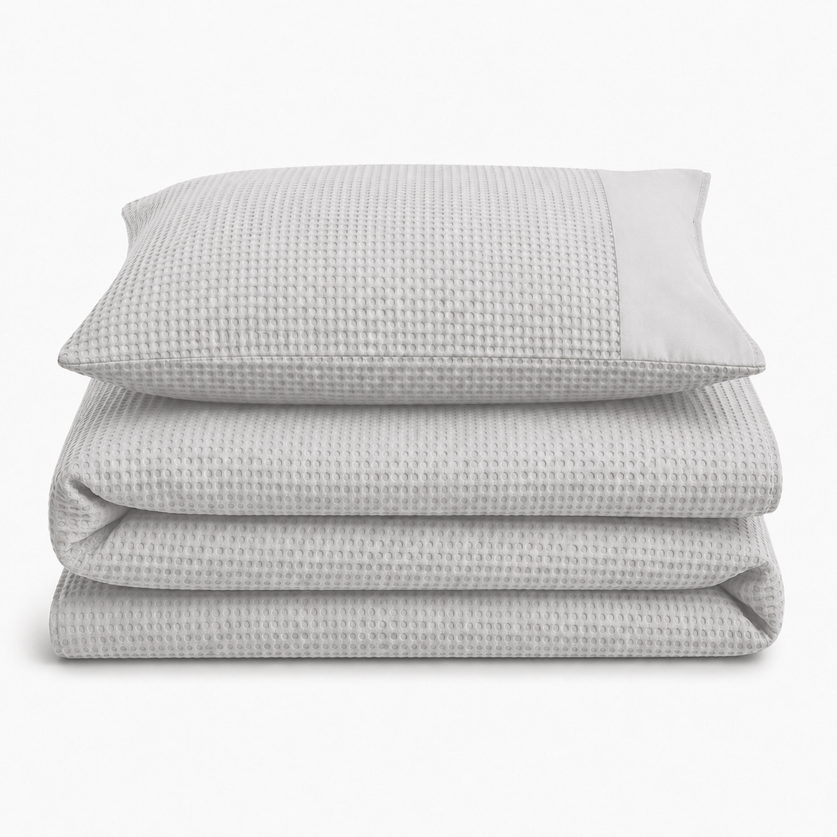 Velosso Waffle Weave Duvet Cover & Pillowcase Set