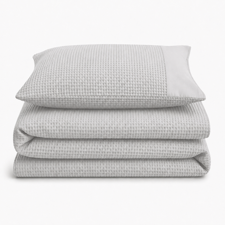 Velosso Waffle Weave Duvet Cover & Pillowcase Set