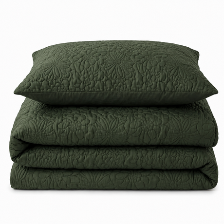 Velosso Alini Quilted Duvet Cover & Pillowcase Set