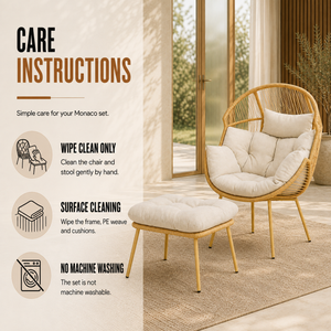 Home Republic Monaco Chair And Stool Set