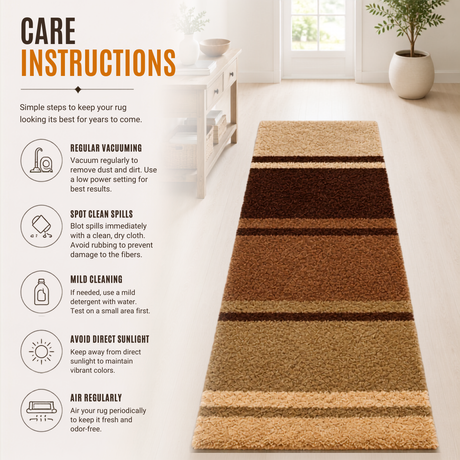 Home Republic Modern Stripes Runner Long Pile
