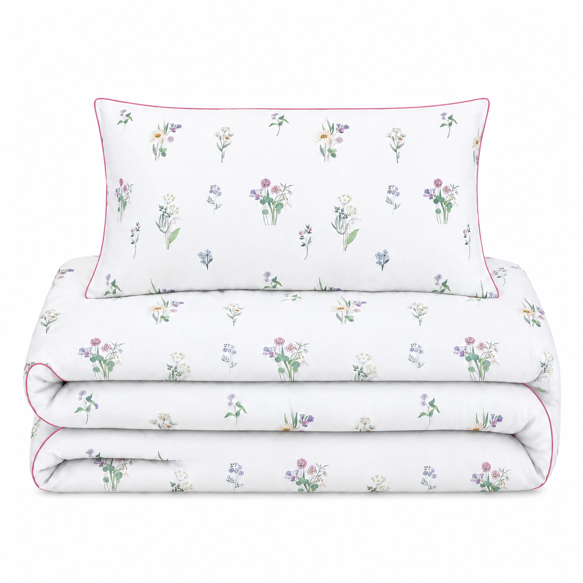 Florelle Botanical Printed Floral Duvet Cover And Pillowcase Set