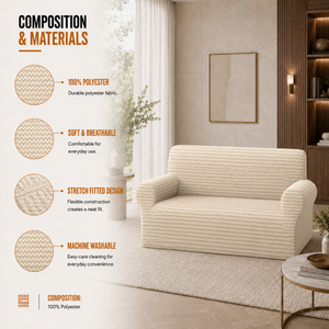 Home Republic Esther Stretch Fitted Sofa Cover