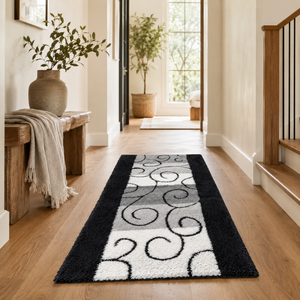 Home Republic Swirls Runner Long Pile
