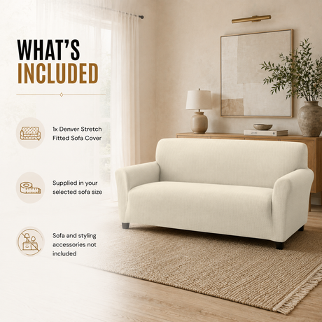 Home Republic Denver Stretch Fitted Sofa Cover