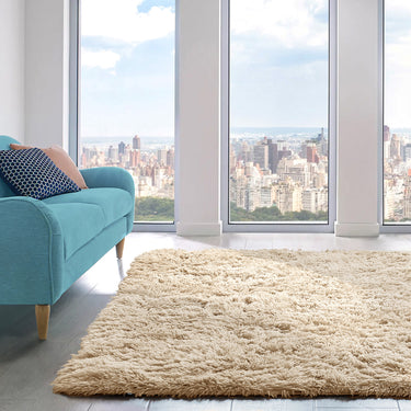 Alaska Spongy Floor Rug Shaggy Pile with Anti Slip Backing