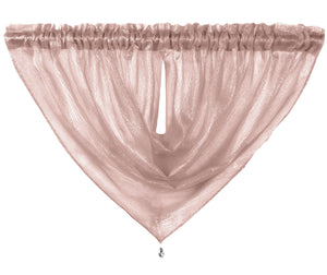 Intimates Alessandria Sparkly Sheer Curtain Swag