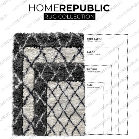 Home Republic Linhas Fluffy Rug Long Pile