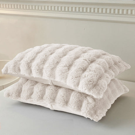 Sweet Dreams Bubble Faux Rabbit Pillowcase Pair