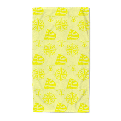 Velosso Anchor Embossed Jacquard Beach Towel