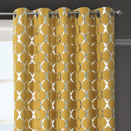 Velosso Arabesque Blackout Ring Top Curtains