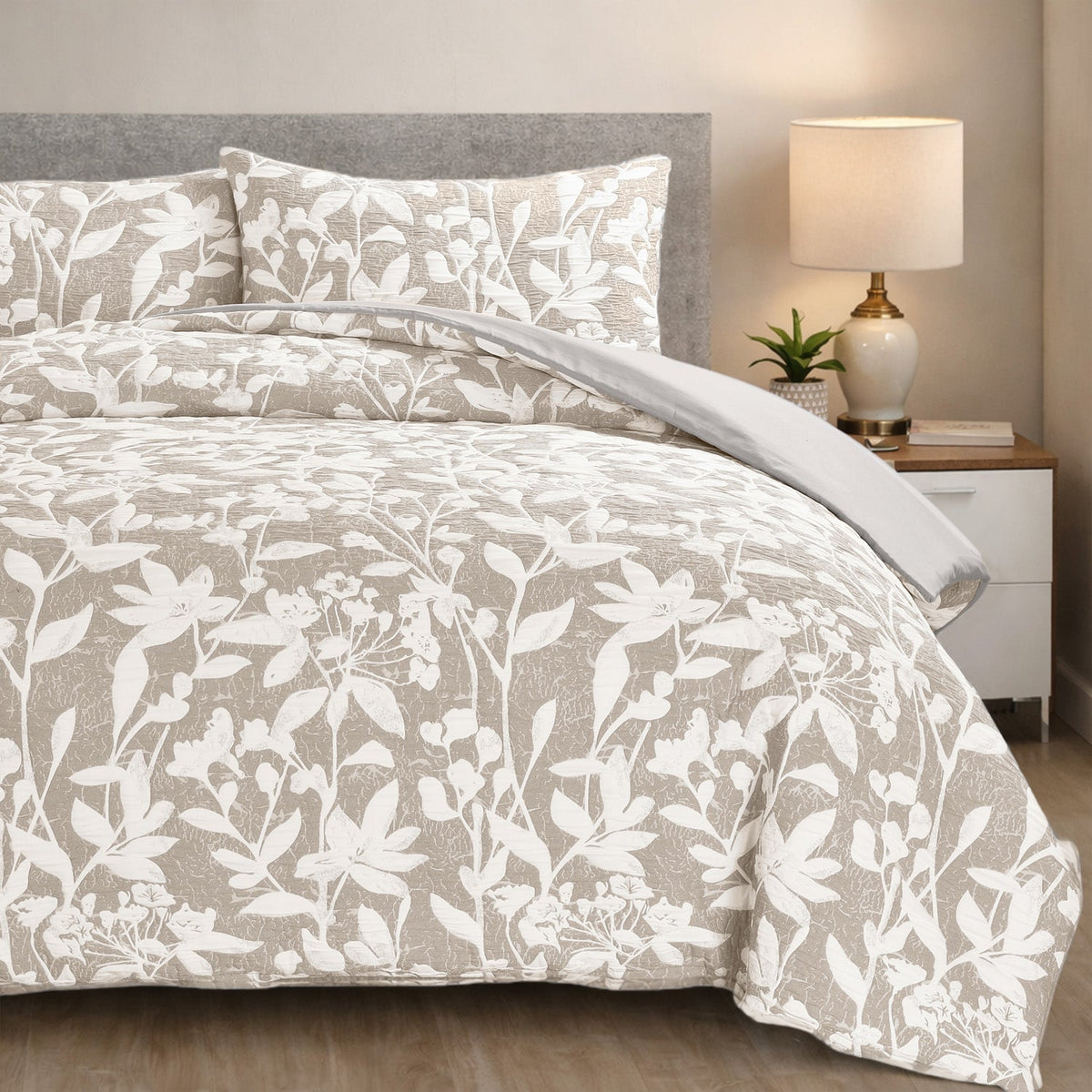 Sweet Dreams Ashbury Jacquard Duvet Cover And Pillowase Set