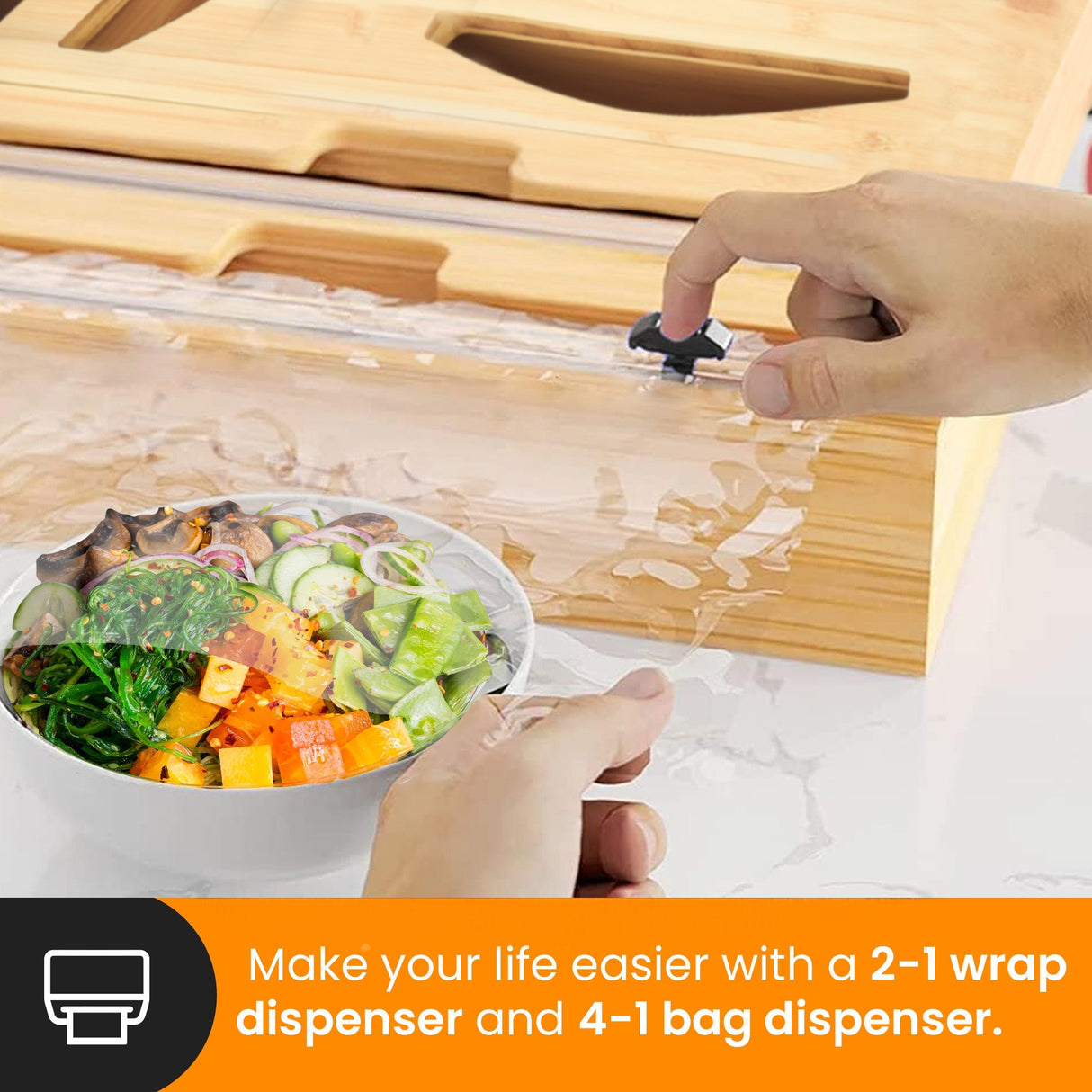 Home Republic Bamboo Sandwhich Bag Organiser