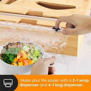 Home Republic Bamboo Sandwhich Bag Organiser