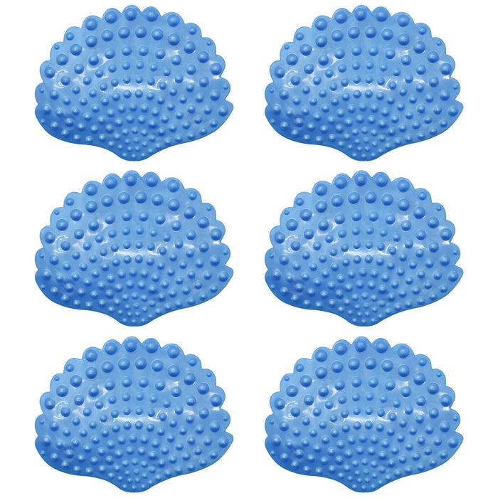 Splat Shell Blue Bath Mat Grips Suction Anti-Slip