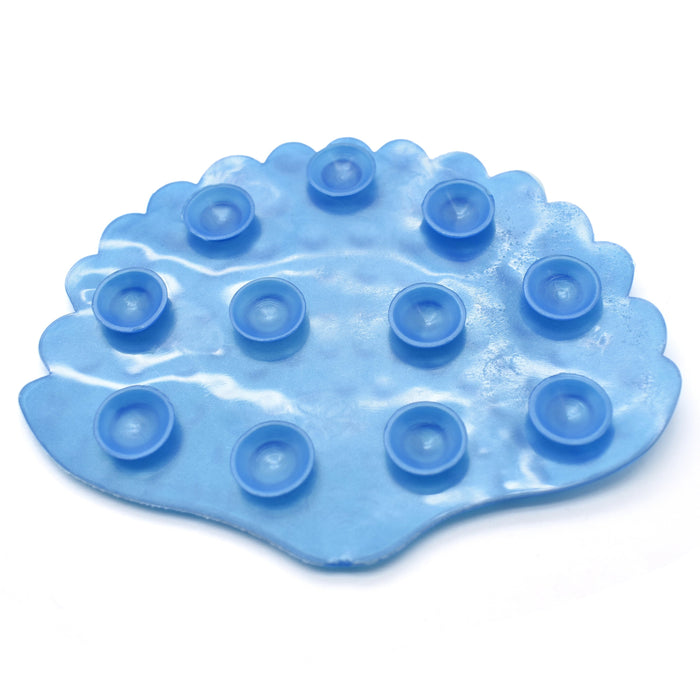 Splat Shell Blue Bath Mat Grips Suction Anti-Slip