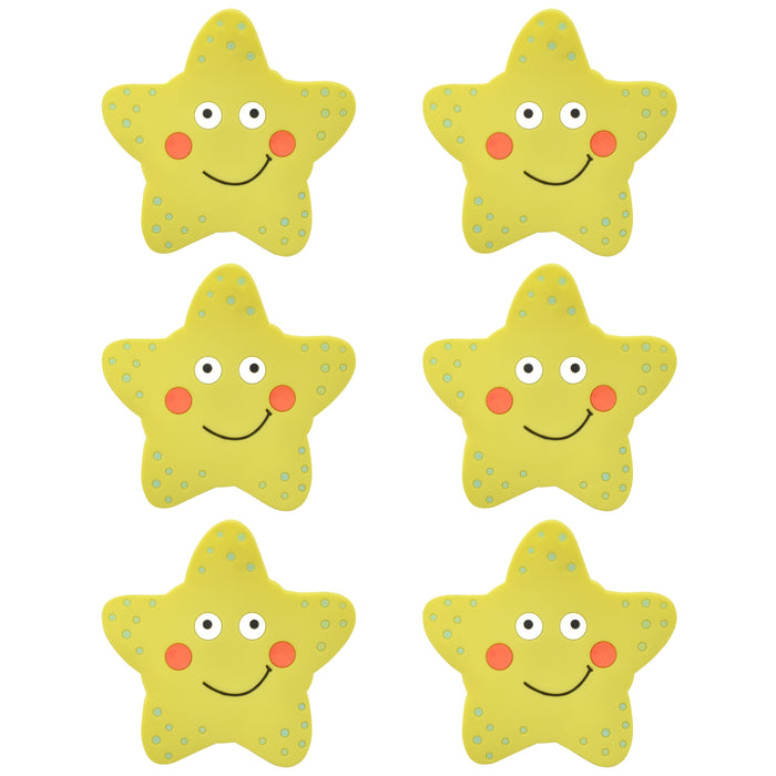 Splat Star Yellow  Bath Mat Grips Suction Anti-Slip