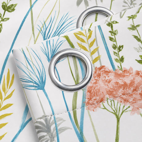 Florelle Bloomfield Floral Ring Top Curtains