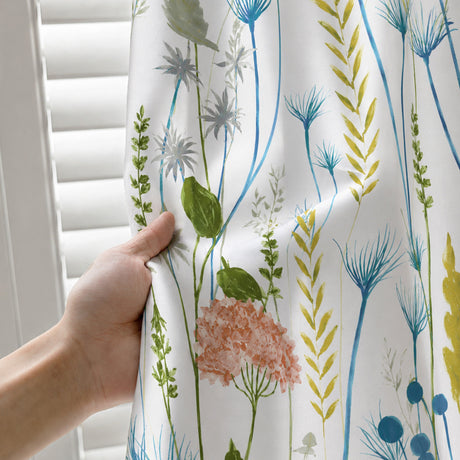 Florelle Bloomfield Floral Ring Top Curtains