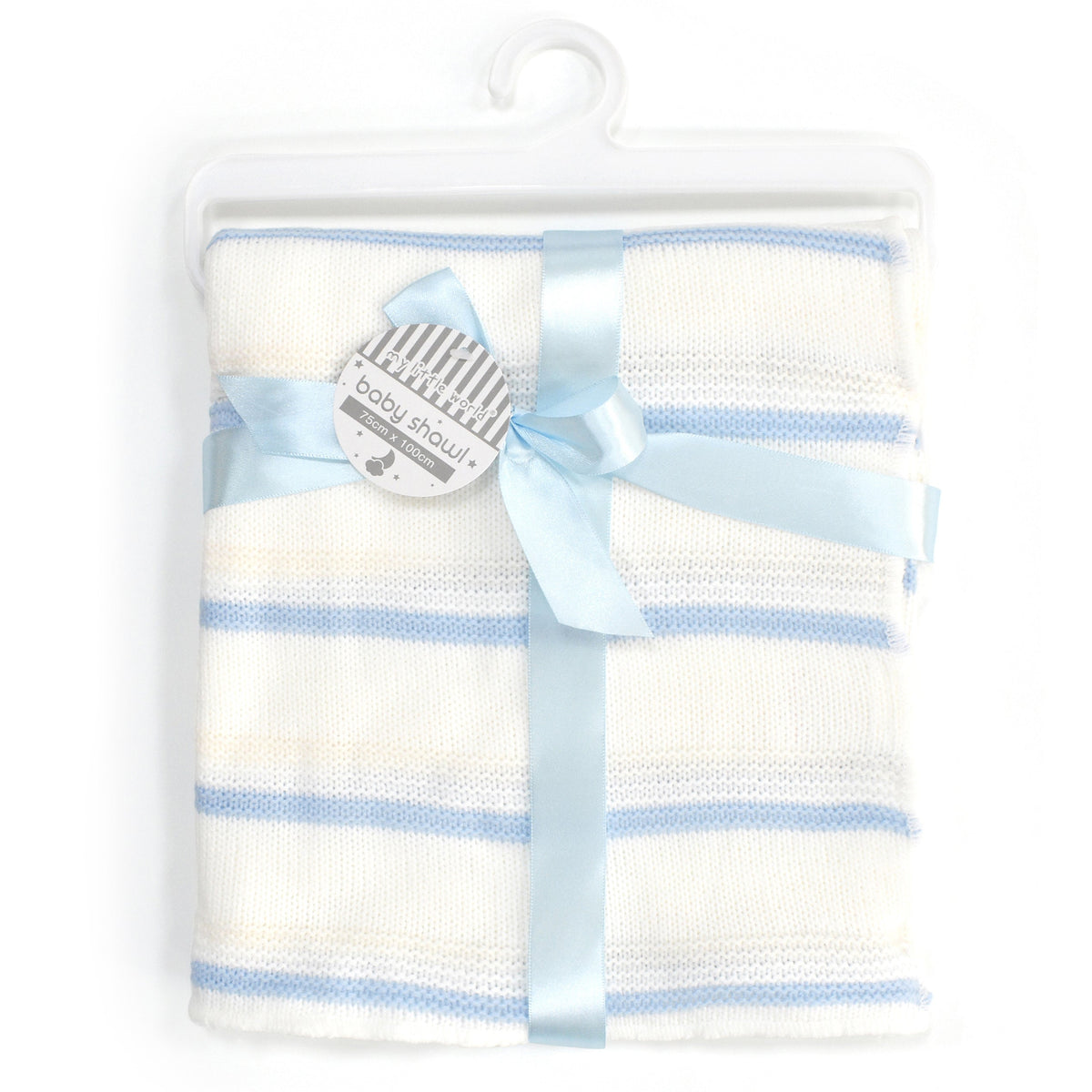 My Little World Stripe Knitted Baby Shawl