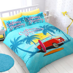 Velosso California Dreaming Duvet Cover & Pillowcase Set