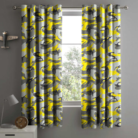 Velosso Camouflage Ring Top Curtains