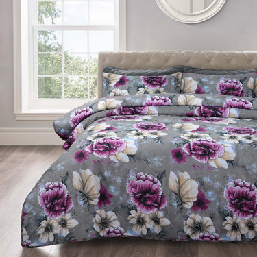Casia Floral Quilted Bedspread Set