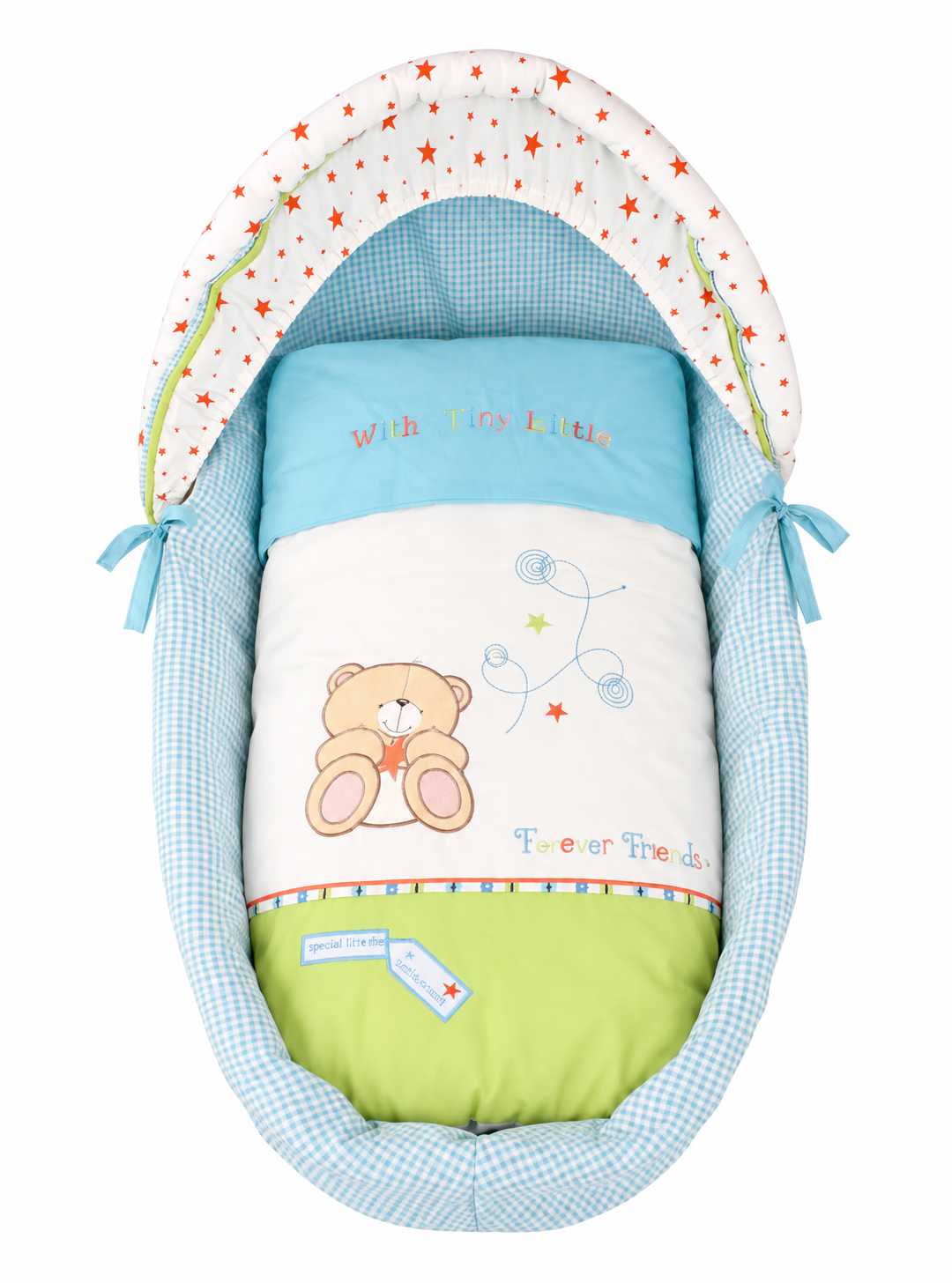 Forever Friends Little Star Wicker Moses Basket Dressing Only