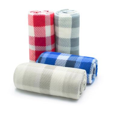 Checkered Polar Fleece Blanket