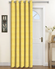 Velosso Chevron Ring Top Door Curtain