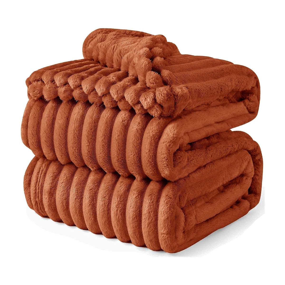 Velosso Chunky Cord Faux Rabbit Fur Throw