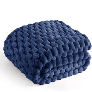 Velosso Chunky Popcorn Faux Rabbit Fur Blanket