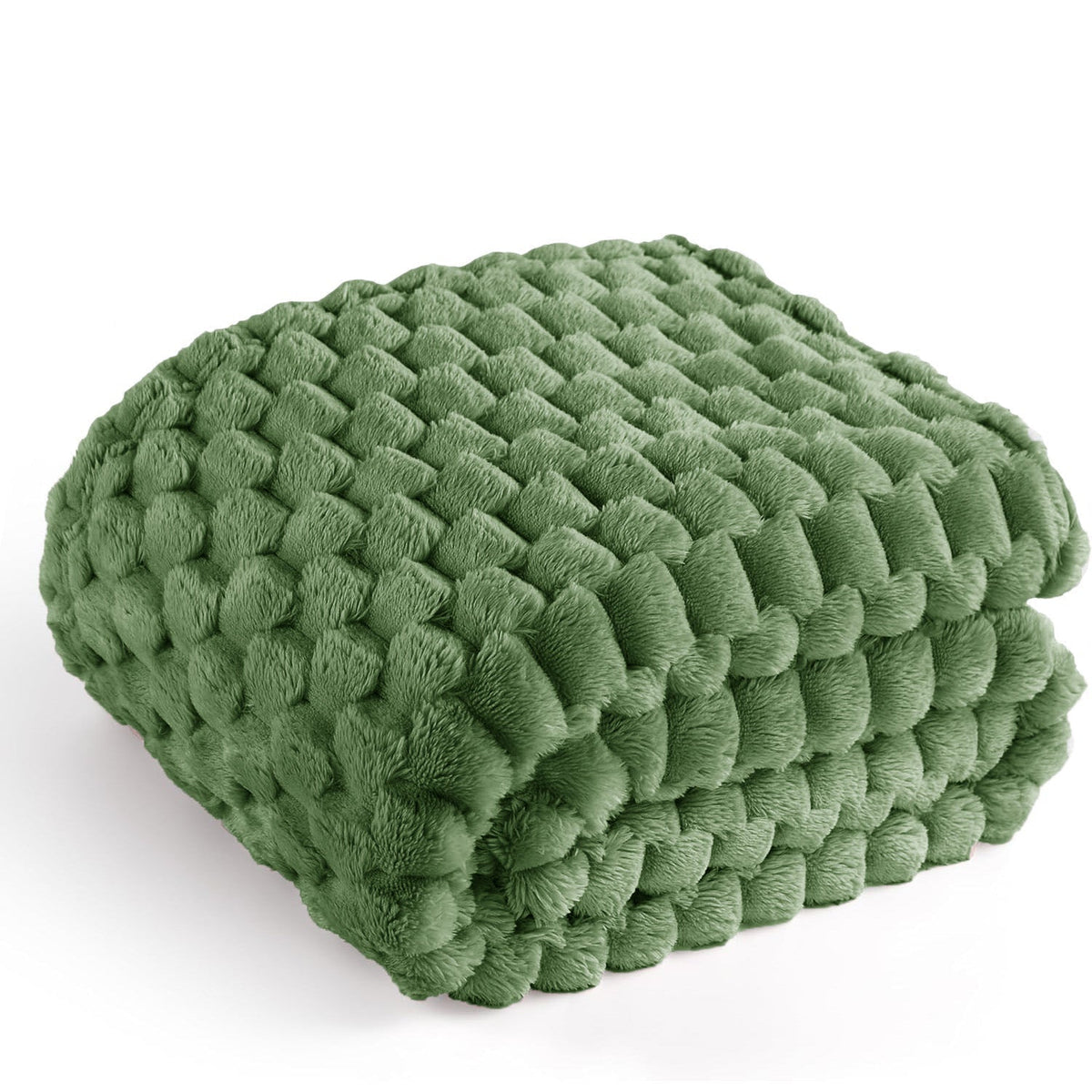 Velosso Chunky Popcorn Faux Rabbit Fur Blanket