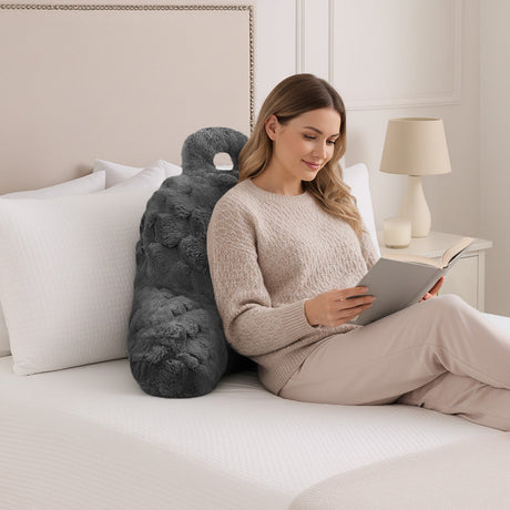 Velosso Chunky Popcorn Faux Rabbit Fur Cuddle Pillow