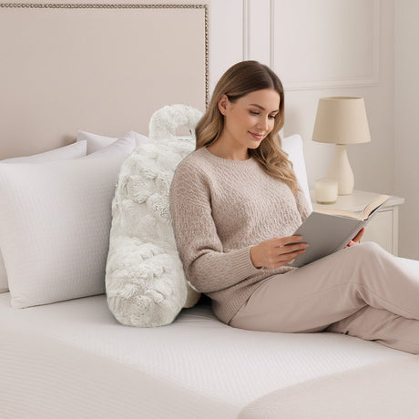 Velosso Chunky Popcorn Faux Rabbit Fur Cuddle Pillow