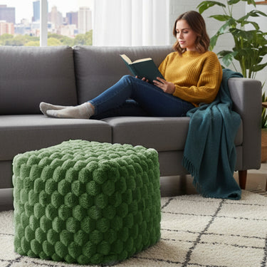 Chunky Popcorn Faux Fur Bean Bag