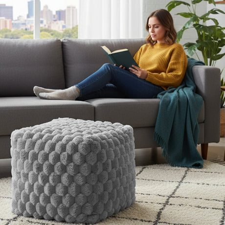 Home Republic Chunky Popcorn Faux Fur Bean Bag