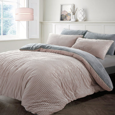 Plush Cord Teddy Duvet Cover & Pillowcase Set