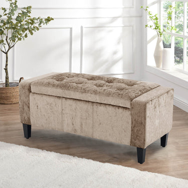 Bijou Crushed Velvet Storage Seat