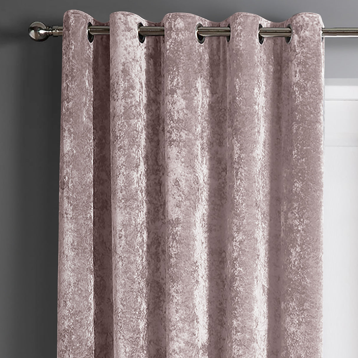 Intimates Crushed Velvet Ring Top Curtains