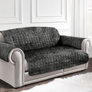 Home Republic Crushed Velvet Sofa Protector