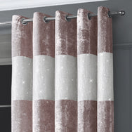 Intimates Crushed Velvet Diamante Ring Top Curtains