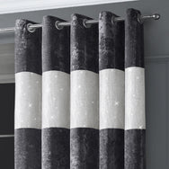 Intimates Crushed Velvet Diamante Ring Top Curtains