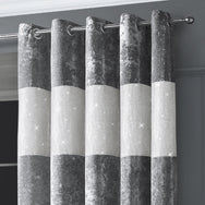 Intimates Crushed Velvet Diamante Ring Top Curtains