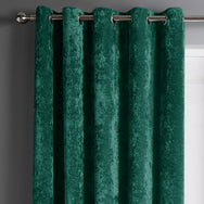 Intimates Plain Crushed Velvet Ring Top Curtains