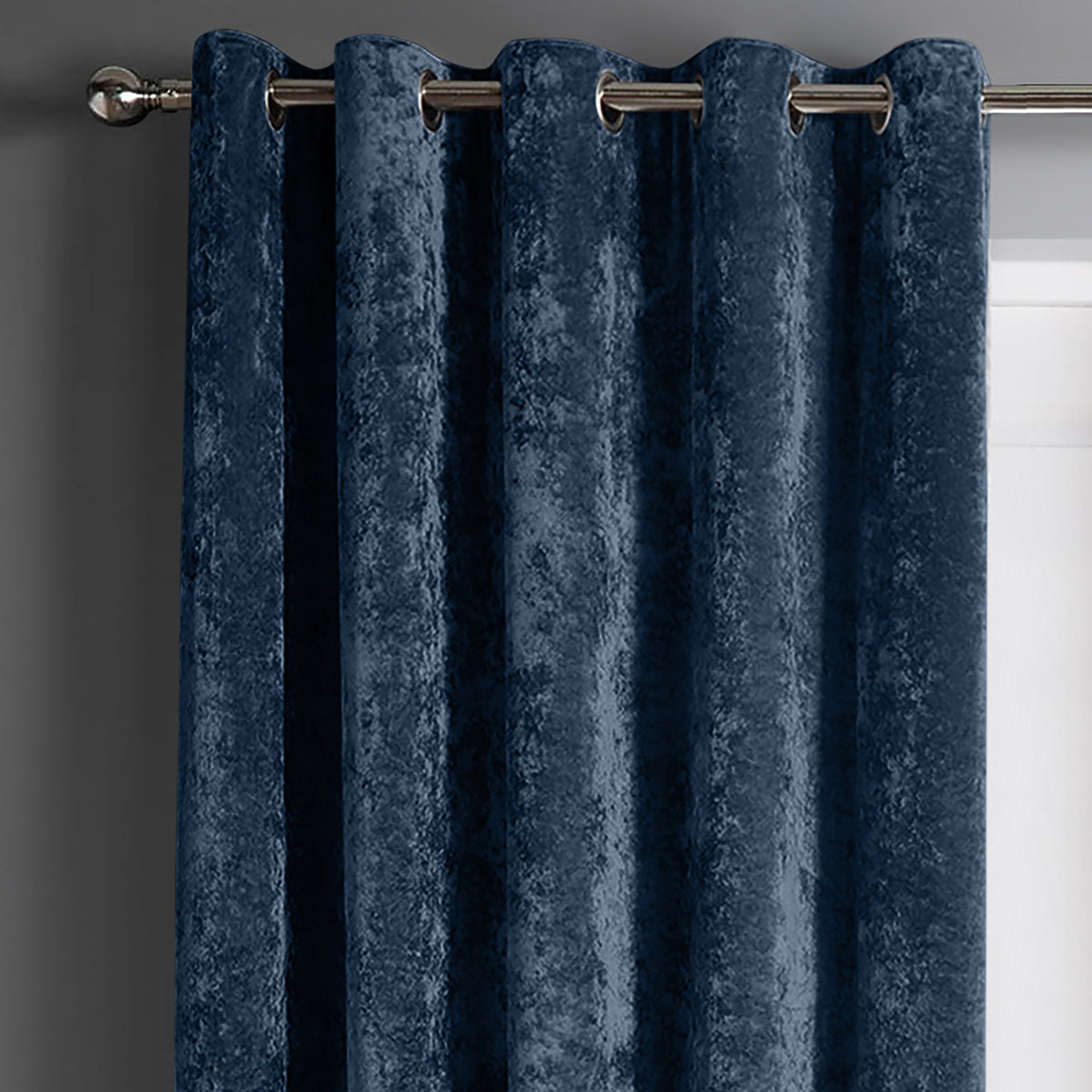 Intimates Crushed Velvet Ring Top Curtains