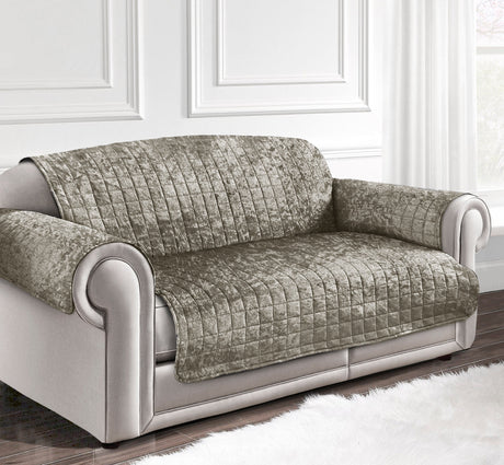 Home Republic Crushed Velvet Sofa Protector