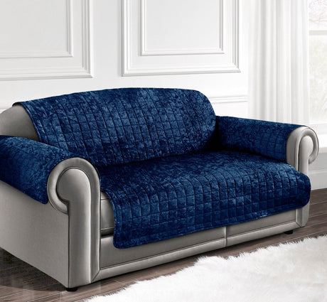 Home Republic Crushed Velvet Sofa Protector