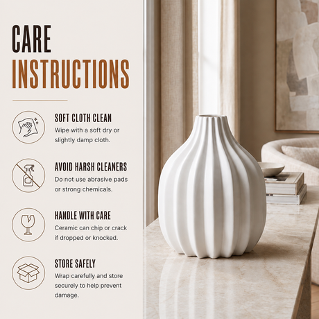 Home Republic Ceramic Wide Vase