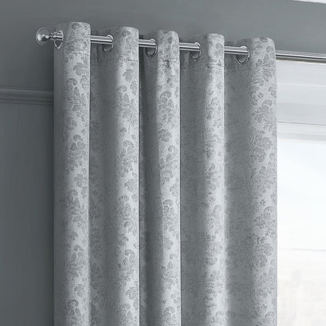Intimates Damask Ring Top Curtains
